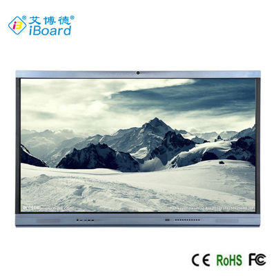 TFT LED 75 '' Monitor Layar Sentuh Interaktif Android 11 Dengan AIO PC, IR Tec, Built In Camara