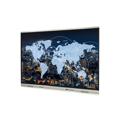 Papan Tulis Layar Sentuh Interaktif 75 Inch 1651x929mm, Android8.0, Hitam dan Perak
