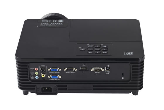 Harga Murah Portable Short Throw Laser Lamp Projector 3200lm Ukuran 30''-300'' Dengan Warna Hitam
