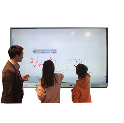 Port Depan Papan Tulis Interaktif 4K 60Hz Iboard Dengan 3 USB Multi Guna