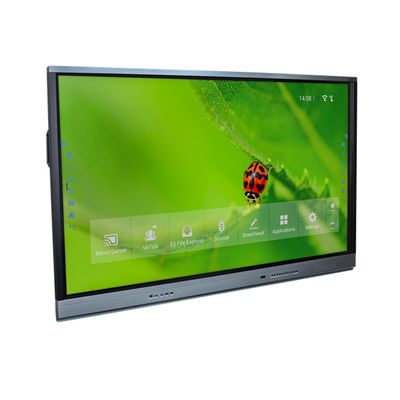 75 "Layar Sentuh Interaktif Papan Tulis 4K LCD Smart Board Touch Display