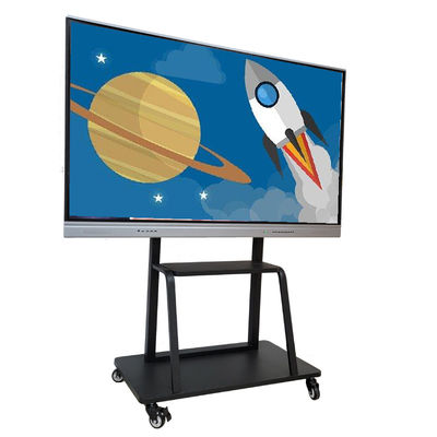 75 Inch Interactive Flat Panel Sistem Android Wall Mount Untuk Ruang Rapat