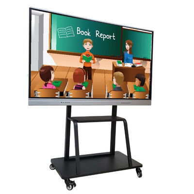Papan Tulis Interaktif Inframerah 65 Inci Resolusi 4K Papan Pintar untuk Mengajar dan Konferensi