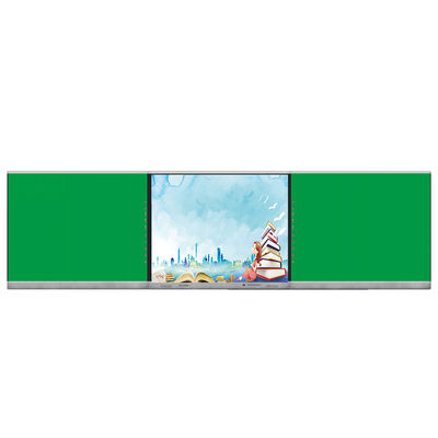 86 Inch Smart Blackboard Rekam Smart Screen Interaktif Whiteboard Dengan OPS 40 titik sentuh Greenboard