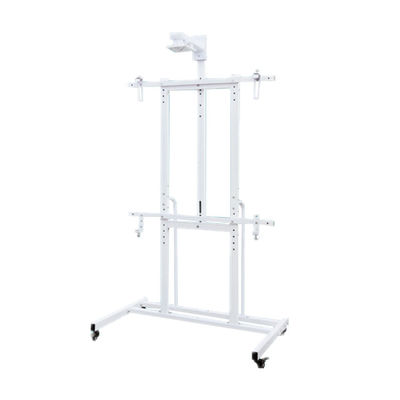 100kg Load Interactive Whiteboard Stand Carbon Steel 120 Inches berguna, mudah dipasang