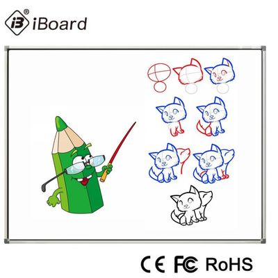 96 Inch Education Interactive Whiteboard 16: 9 Inframerah Touch untuk ruang kelas