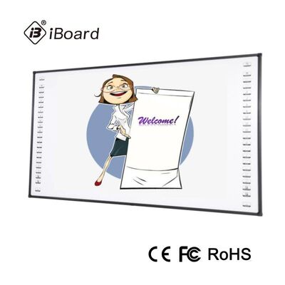 Papan tulis interaktif 120 inci dengan teknologi multi-touch dan inframerah untuk pendidikan