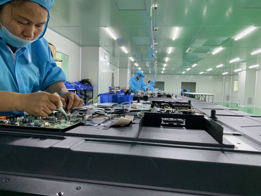 Papan Tulis Cerdas Interaktif dengan Resolusi 4K Layar Sentuh 20 Titik untuk Layar Panel Datar Digital 55-110 Inci