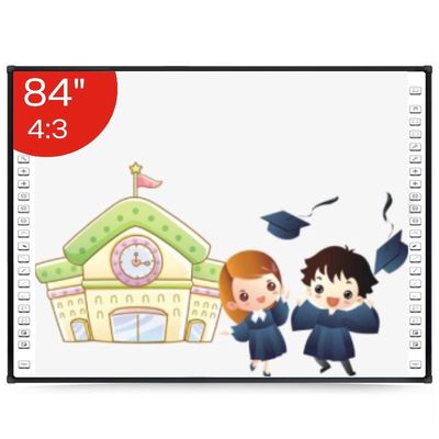 84 '' Papan Tulis Interaktif Inframerah 32768 * 32768 Untuk Ruang Kelas
