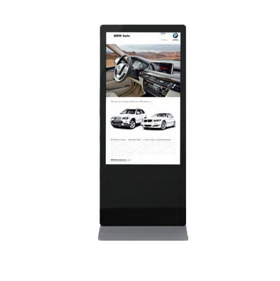 65in Floor Standing Digital Signage Display 178 Derajat Persetujuan FCC HD PRODUK BARU pabrik