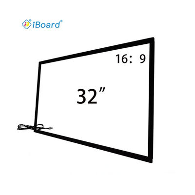32 ''Inframerah USB Multi Touch Screen Panel Konversi Bingkai Overlay Untuk Layar Cermin