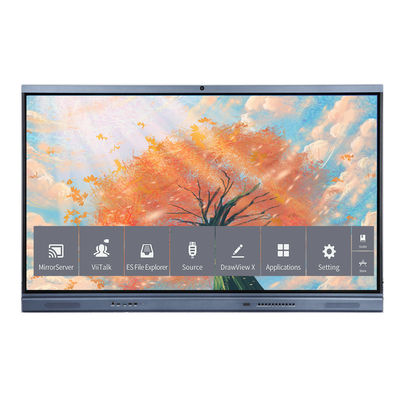 Digital 350cd/M2 86in LCD Smart Board HDMI Untuk Konferensi