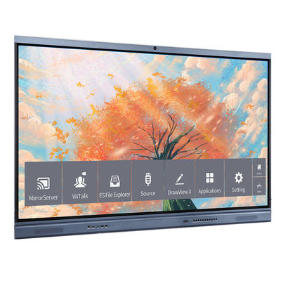 20Touch Point 75 Inch LCD Smart Board Untuk Solusi Sentuh Interaktif Dalam Konferensi Kantor Sekolah Panel datar interaktif