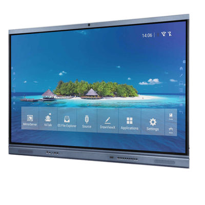 SECAM 86in All In One Interactive Whiteboard 20 Poin Sentuh 450cd/M2