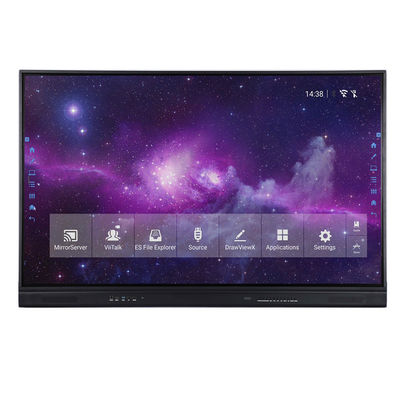 Anti Glare Glass Mirror Optical Interactive Whiteboard 65in Aluminium