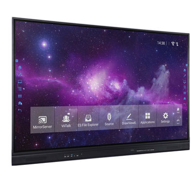 Anti Glare Glass Mirror Optical Interactive Whiteboard 65in Aluminium