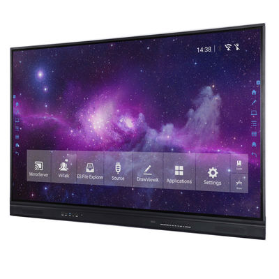 Anti Glare Glass Mirror Optical Interactive Whiteboard 65in Aluminium