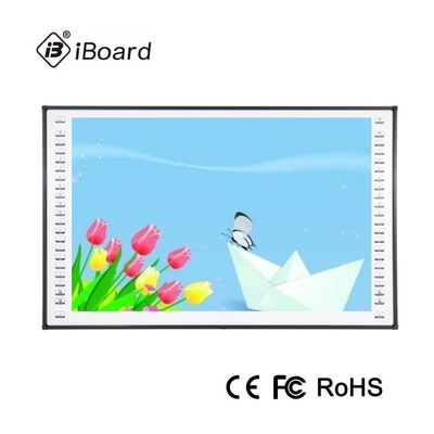 Aluminium 120 Inch Classroom Interactive Whiteboard USB 1.1 Inframerah