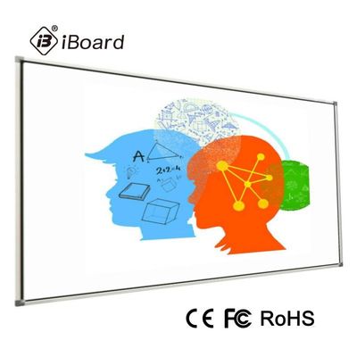 Aluminium 120 Inch Classroom Interactive Whiteboard USB 1.1 Inframerah