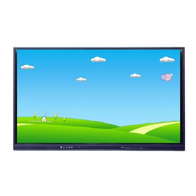 350cd/M2 Interactive Flat Panel Digital Board 75 Inch 20 Titik Sentuh Model QS-75