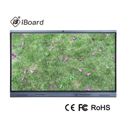 Papan Cerdas LCD 65 Inch Dengan Kamera 12MP Di Dalam Dan MIC 6 Ray
