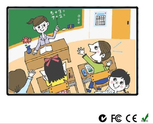 Papan Proyektor Interaktif 120in Windows Android Linux OS Nano Ceramic untuk penggunaan sekolah