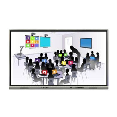 65 LCD Smart board Papan Tulis Interaktif Layar Sentuh Android 11 4K dengan USB-C