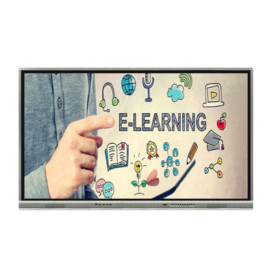 65 LCD Smart board Papan Tulis Interaktif Layar Sentuh Android 11 4K dengan USB-C