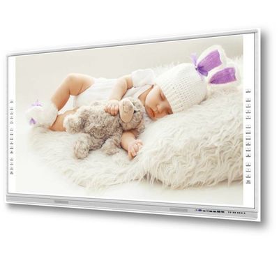 Kelas Semua Dalam Satu Papan Tulis Interaktif Inframerah Papan Tulis RoHS Smart TV Untuk Rapat