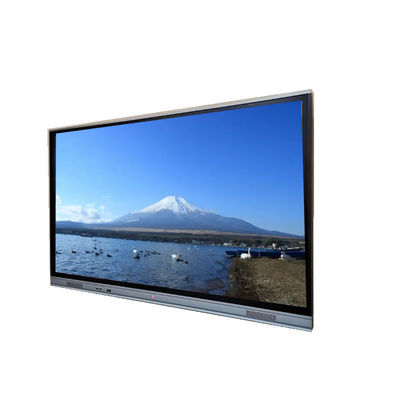 86 inci Led Smart Board 4k Panel interaktif dengan All In One Computer di Mini PC Touch Whiteboards