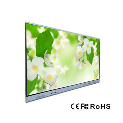 Papan Tulis Layar Sentuh Interaktif 16G ROM 50000 jam Bingkai Aluminium 65 inci 75 inci 86 inci 98 inci