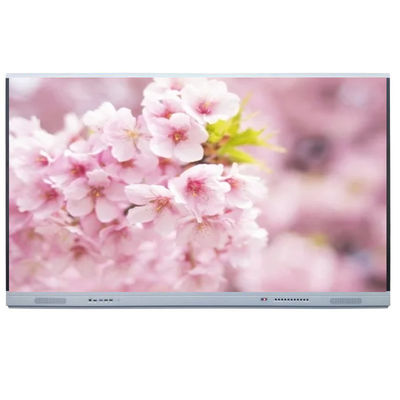 4K LED Interactive Smart Board Sistem Android 8 65 inci, Bingkai Aluminium, Mendukung OPS