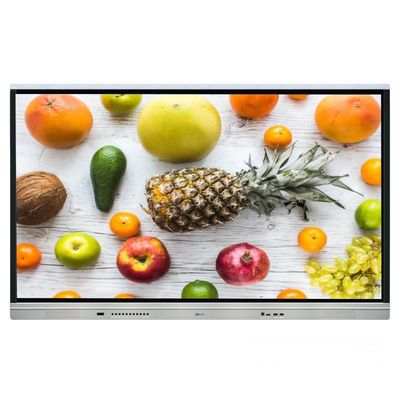 DLED 98 Inch LCD Interactive Display Penyimpanan 4G + 32G 50000 jam Seumur Hidup