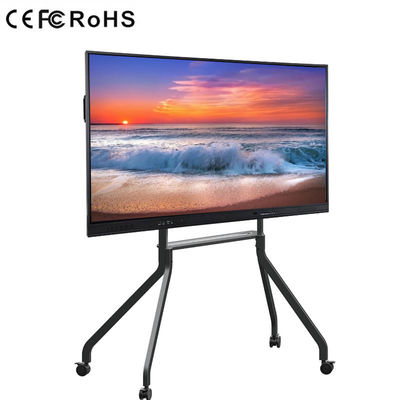 IR LED Papan Tulis Interaktif 75'' Monitor Sentuh Panel Datar LCD Interaktif Untuk Pendidikan