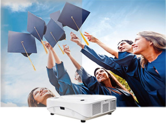 iBoard Murah DLP Laser Portable Projector 4K Whiteboard Ultra Short Throw Projector untuk kelas Papan Pengajaran Sekolah