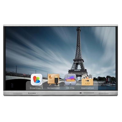 65 75 86 Inch Android 20 Titik Sentuh IR Interactive Whiteboard Wireless Share Video Meeting