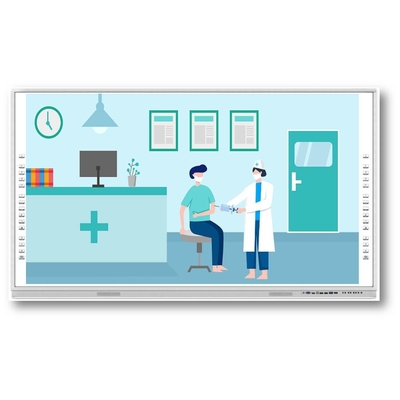 65/75/86/98/110 inci LCD Display Multi Touch Screen Smart Board Papan tulis interaktif untuk pertemuan pengajaran & tampilan