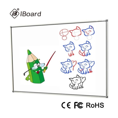 180 Dot/S Papan Tulis Interaktif Inframerah 89 Inch Digital Whiteboard Untuk Ruang Kelas