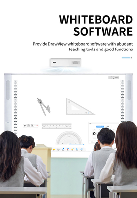All In One Inframerah Interactive Whiteboard RoHS CE Smart TV Whiteboard Untuk Rapat