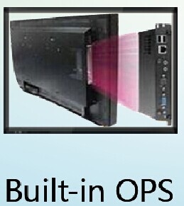 IBoard Portable Interactive Flat Panel Black Mini Built-in OPS I7 I5 Generasi Intel Core