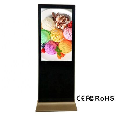 Desain Interior Disesuaikan Supermarket LCD Iklan Tampilan Stand Digital Signage Kiosk