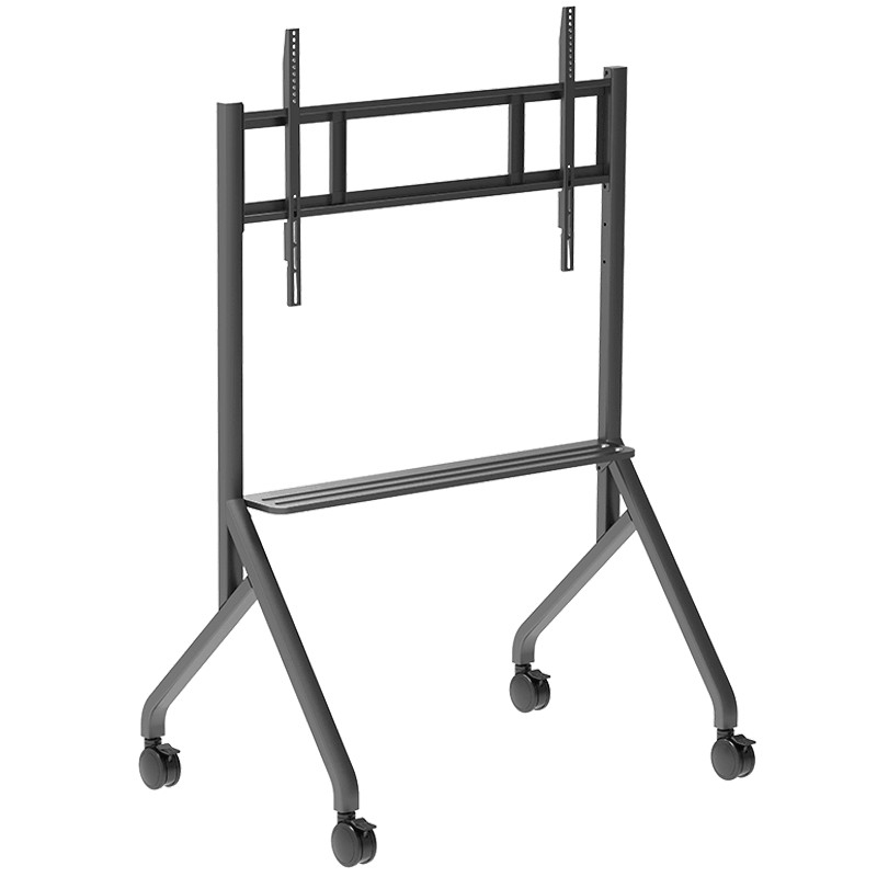 Mobile TV Wall Mount Height Adjustment TV Cart TV Brackets Trolly Stand untuk 65 "-86" Profesional Full Motion