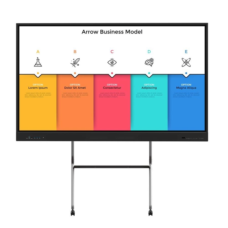 LCD Smart Board Display Meeting Digital Interactive Whiteboard Sekolah Pengajaran Pendidikan Elektronik 4k Smart Board