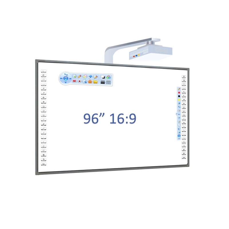 84/87/92/98 Inch 10 Points Infrared Finger Multi Touch Interactive Electronic Whiteboard Smart Board Untuk Mengajar Bertemu