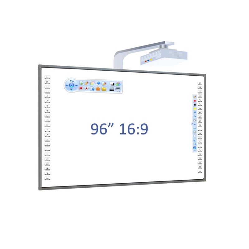 96 Inch Interactive Whiteboard 16:9 Aspect Ratio for School Teaching
