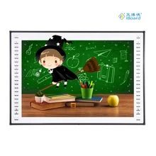 Infrared Multi-Touch 10 Points Type Pen Interactive Whiteboard untuk Konferensi Anak sekolah dasar USB 82 Inch