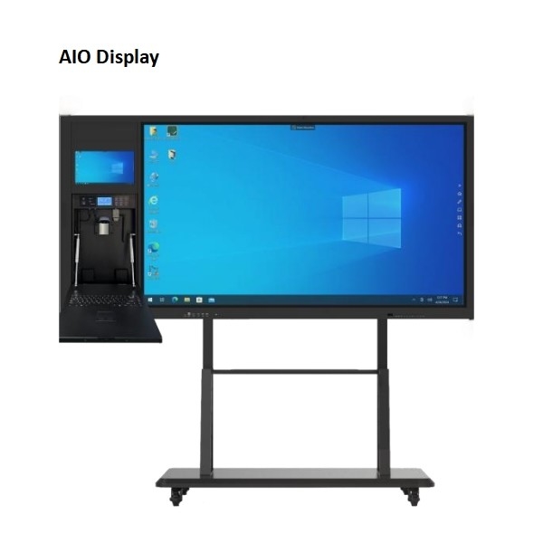iBoard multimedia cerdas semua dalam satu pc android layar panel papan tulis interaktif dengan scanner kamera built-in