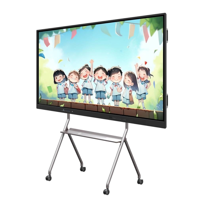 Layar sentuh interaktif 4000: 1 20 Touch Points 98 105 inci Android PC Semua dalam satu Smart TV papan untuk kantor rumah