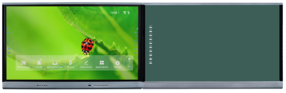 Interaktif IR Blackboard dengan 75 86 98 inci DLED Display Opsional Putih / Hijau / Black Board Stylus Termasuk