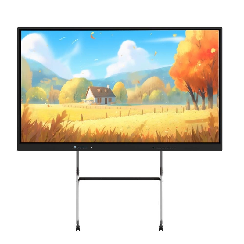 Android 13 LED Interaktif Whiteboard 40 Touch Points 86 inci Smart TV Tampilan dengan WIFI BT Hotspot untuk pengajaran sekolah